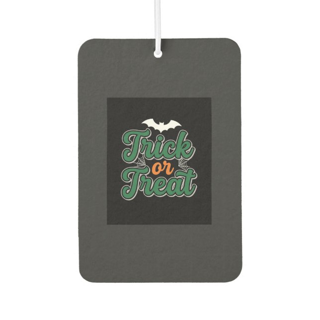 Halloween-Süßigkeiten oder Saures Fledermaus-Webde Autolufterfrischer (Vorderseite)