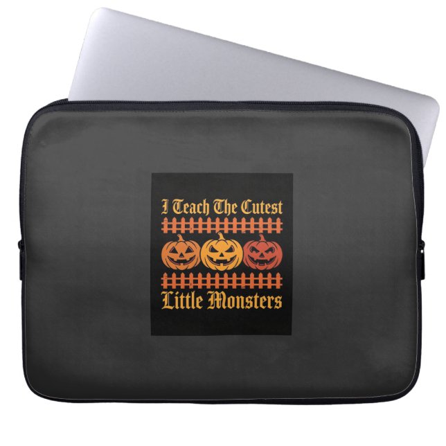 Halloween-Süßigkeiten oder Saures kleine Monster K Laptopschutzhülle (Vorderseite)