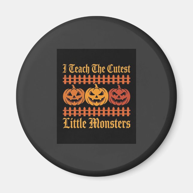 Halloween-Süßigkeiten oder Saures kleine Monster K Magnet (Vorne)