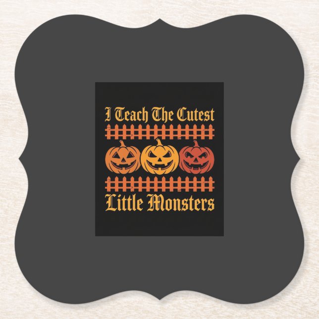 Halloween-Süßigkeiten oder Saures kleine Monster K Untersetzer (Vorderseite)