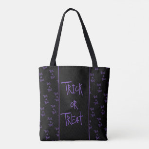 Halloween-Süßigkeiten oder Saures lila und schwarz