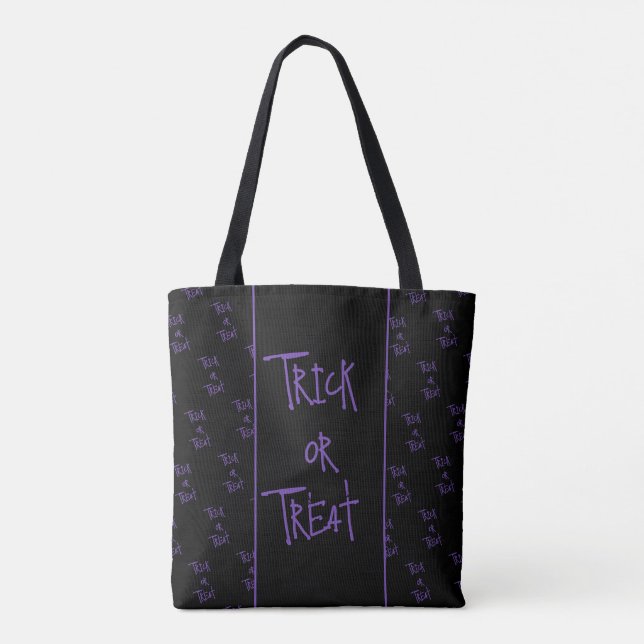 Halloween-Süßigkeiten oder Saures lila und schwarz (Rückseite)