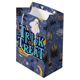 Halloween-Süßigkeiten oder Saures Mittlere Geschenktüte