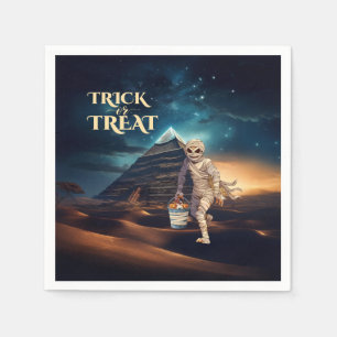 Halloween Süßigkeiten oder Saures Mumie Serviette