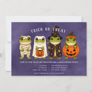 Halloween-Süßigkeiten-oder-Saures-Party-Einladung Einladung