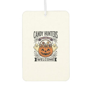 Halloween-Süßigkeiten Sammler Vintage Gravur Kürbi Autolufterfrischer