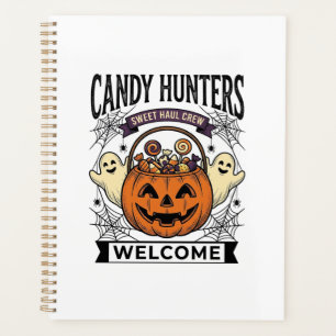 Halloween-Süßigkeiten Sammler Vintage Gravur Kürbi Planer