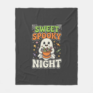 Halloween-Süßigkeiten-Schreckensnacht Fleecedecke