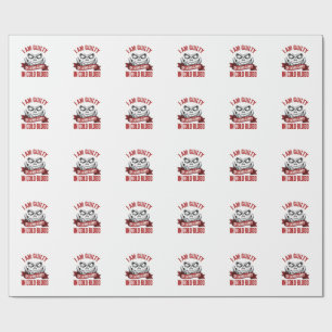 Halloween-Süßigkeiten Schuld Vintage-Kürbis-Design Geschenkpapier
