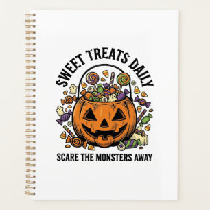 Halloween-Süßigkeiten-Shirt Süßes Monster-Behandlu Planer