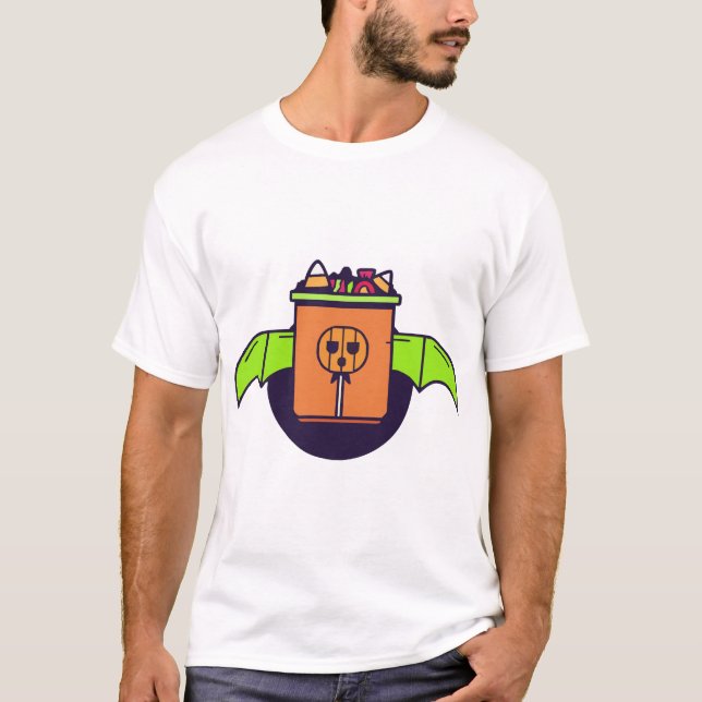 Halloween-Süßigkeiten T-Shirt (Vorderseite)