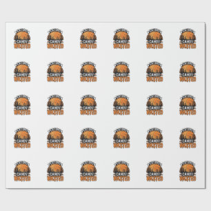 Halloween-Süßigkeiten verschwendet Vintage gruseli Geschenkpapier