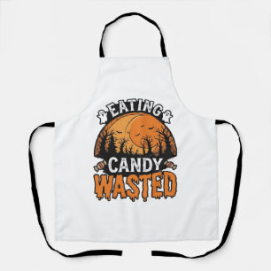 Halloween-Süßigkeiten verschwendet Vintage gruseli Schürze