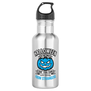 Halloween-Süßigkeiten von Fremden Vintage-Kürbis-D Edelstahlflasche