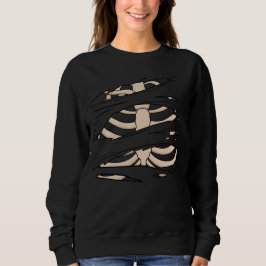 Halloween-Sweatshirt mit Rissen für Frauen Sweatshirt
