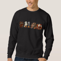 Halloween Sweatshirts für Unisex Ghost Friends