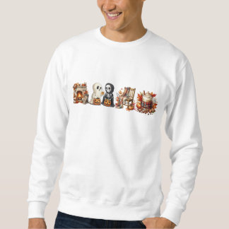 Halloween Sweatshirts für Unisex Ghost Friends