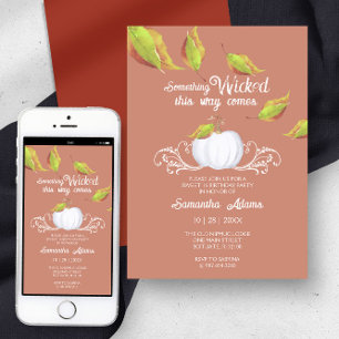 Halloween Sweet 16 Geburtstagsparty Terracotta Einladung