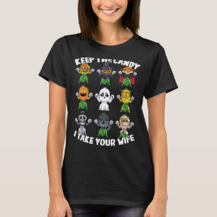 Halloween Swinger Behielt die Süßigkeiten, die ich T-Shirt
