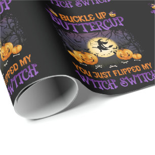 Halloween-Switch knöpfen Buttercup Geschenkpapier