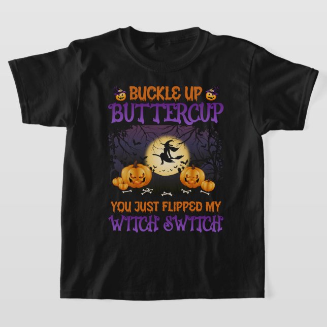 Halloween-Switch knöpfen Buttercup T-Shirt (Ablage )