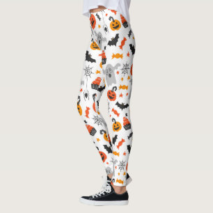 Halloween-Symbole - nahtloses Muster Leggings