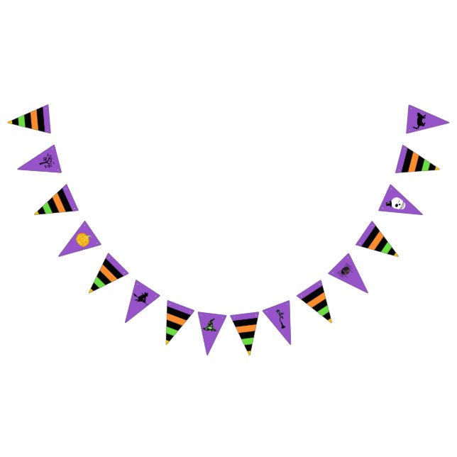 Halloween Symbols Pennant Bunting Flags Wimpelkette (Alle)