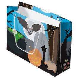 Halloween Szene Große Geschenktüte