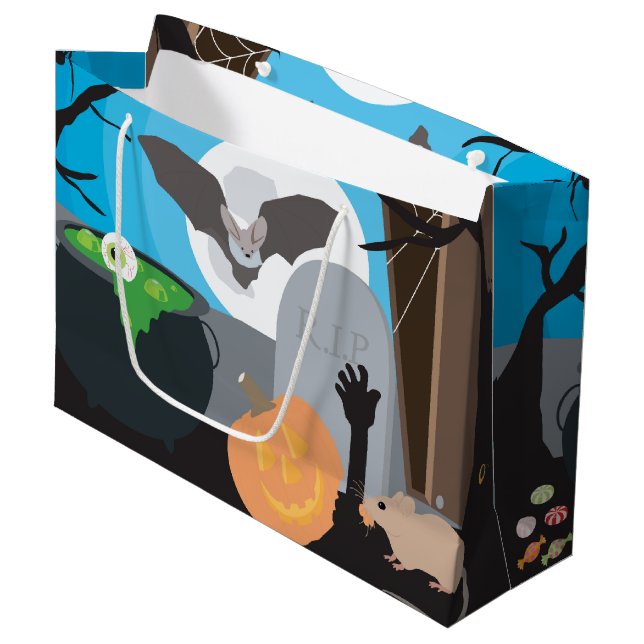 Halloween Szene Große Geschenktüte
