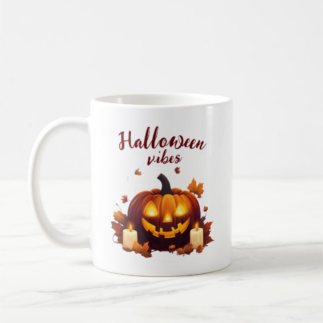 Halloween-Szene Kaffeetasse (Links)