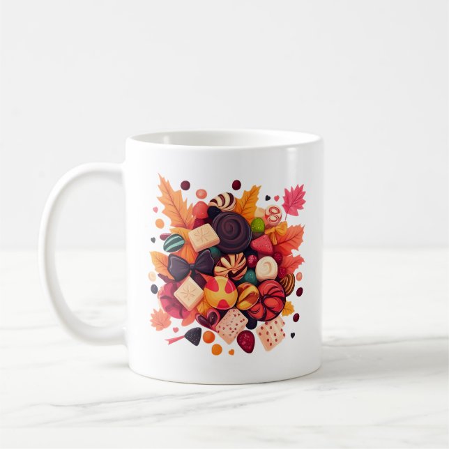 Halloween-Szene Kaffeetasse (Links)