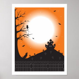 Halloween Szene Poster