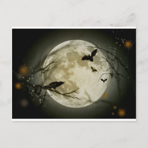 Halloween Szene Postkarte