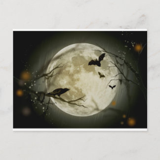 Halloween Szene Postkarte