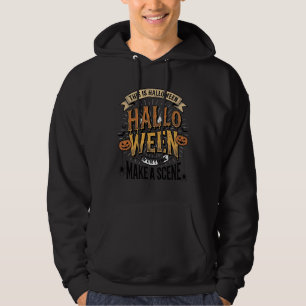 Halloween-Szene-Shirt Vintage-Gravur Kürbis De Hoodie
