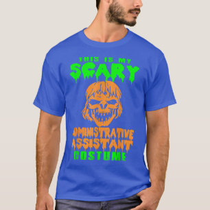 Halloween T, beängstigender Verwaltungsassistent T-Shirt