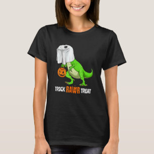 Halloween T Rex Dinosaur Ghost Trick Rawr Leckerei T-Shirt
