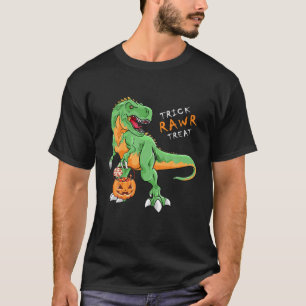 Halloween T Rex Dinosaur Ghost Trick Rawr Leckerei T-Shirt