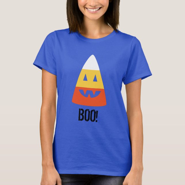 Halloween T Shirt BOO! Candy Corn T Shirt (Vorderseite)