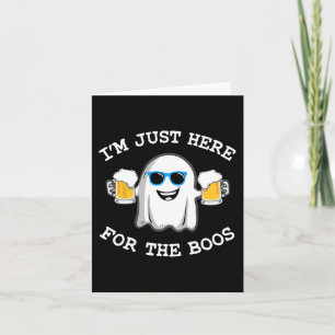 Halloween T-Shirt, ich bin nur für die Boos-Costu Karte