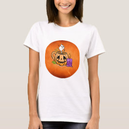 Halloween T-Shirt mit Kürbis-Motiv