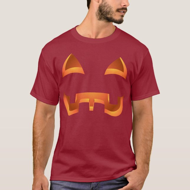 Halloween T - Shirt Pumpkin T-Shirt Jack-o-Laterne (Vorderseite)