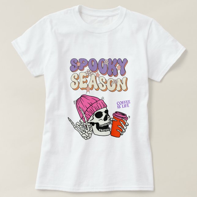 Halloween T - Shirt, Spooky Season T - Shirt, T-Shirt (Design vorne)