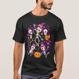 Halloween-T - Shirt tanzende Skelette - Fun Vibe