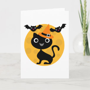 Halloween-T - Shirt und -Geschenke für Katzen und  Karte