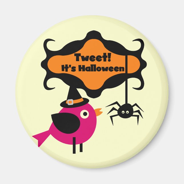 Halloween-T - Shirt und -Geschenke getweetet Magnet (Vorne)