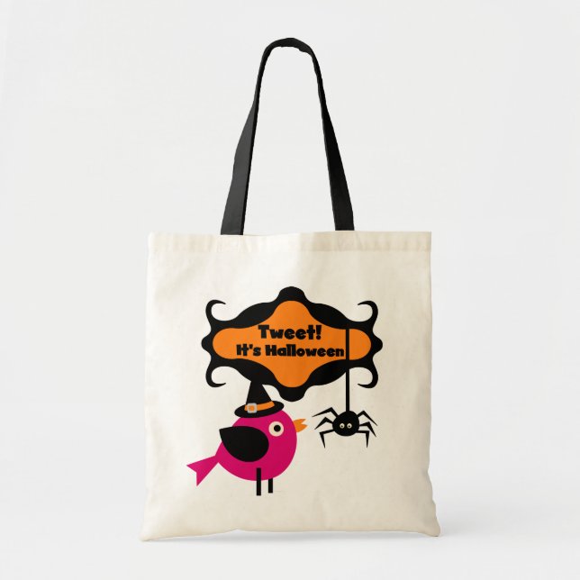 Halloween-T - Shirt und -Geschenke getweetet Tragetasche (Vorne)