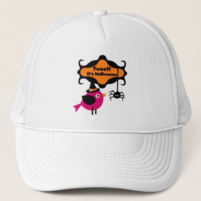 Halloween-T - Shirt und -Geschenke getweetet Truckerkappe (Vorderseite)