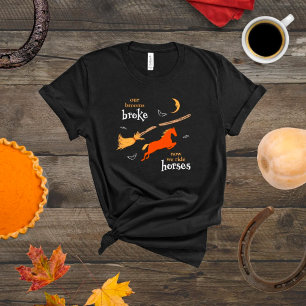 Halloween-T - Shirt "Unser Brooms Broke"