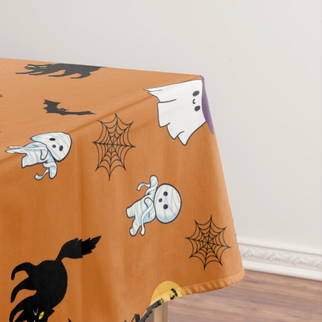 Halloween Tablecloth mit Geistern Tischdecke (Beispiel)
